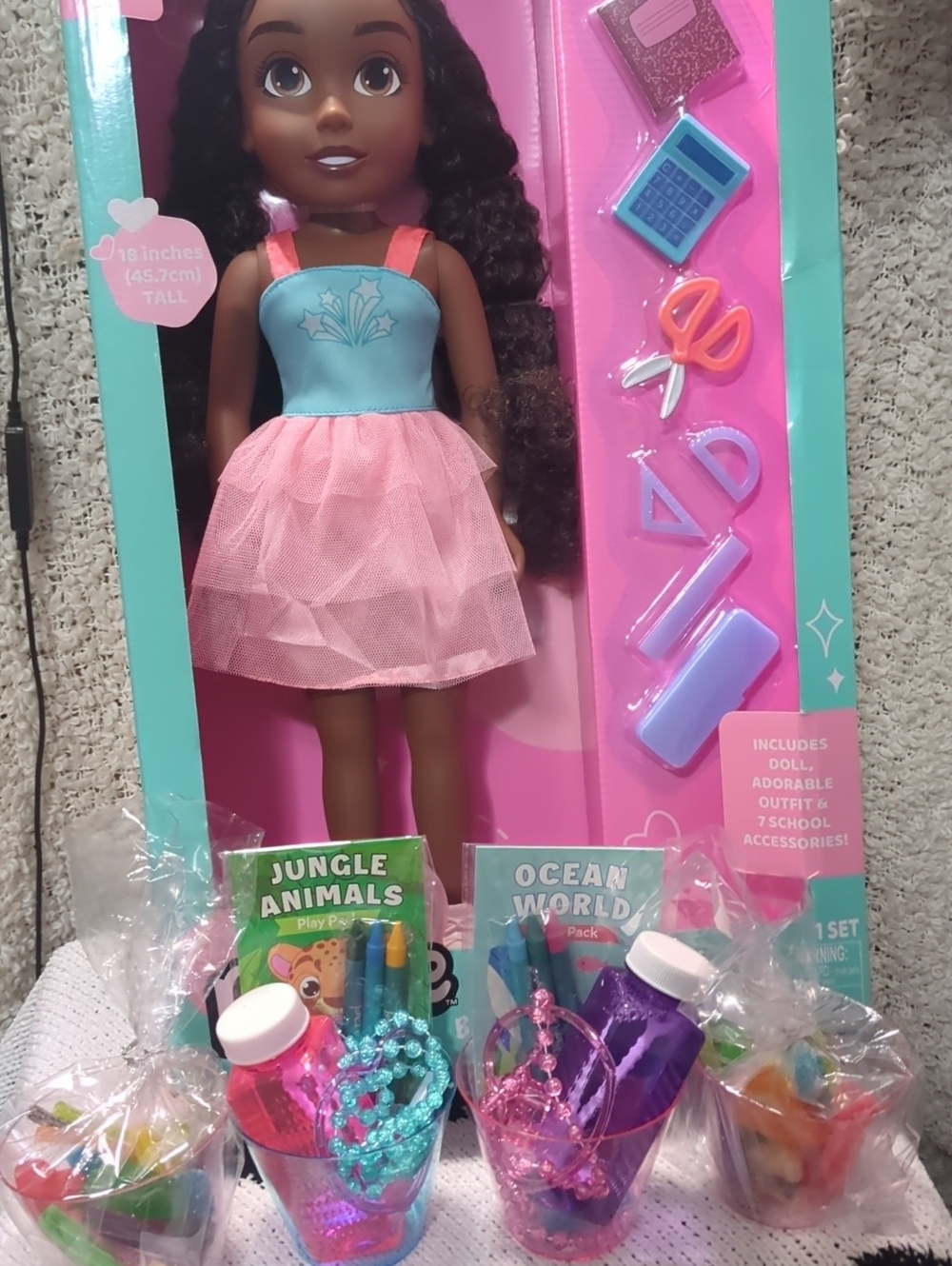 My Bestie Charlie Back to School Doll - Pink & Teal Outfit( Gift 4 U & Bestie)